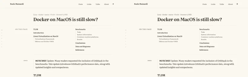 Before and after, at the same size. The difference is small, and it is what brings the text above the WCAG threshold.
